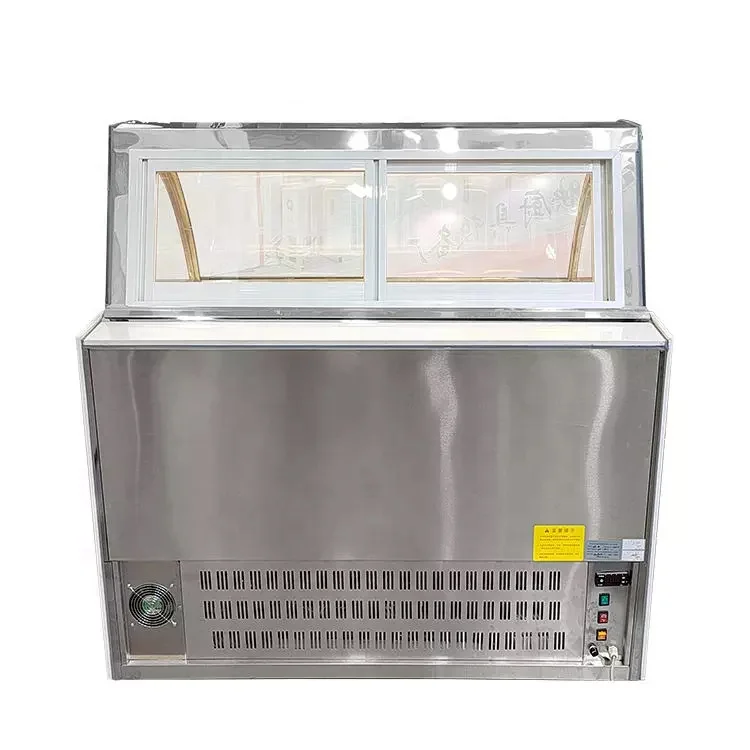 Mvckyi Italian Hard Ice Cream Commercial ice cream display freezer gelato showcase ice cream display freezer