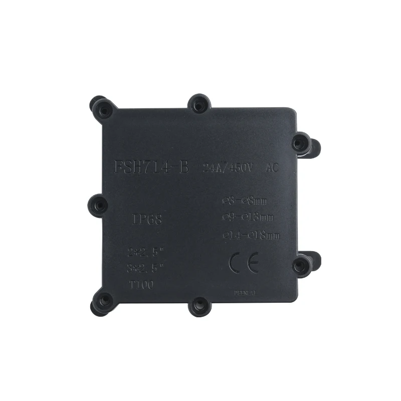 UV Protection IP68 Waterproof Junction Box Cable Connector(2-7 cable glands are optional )