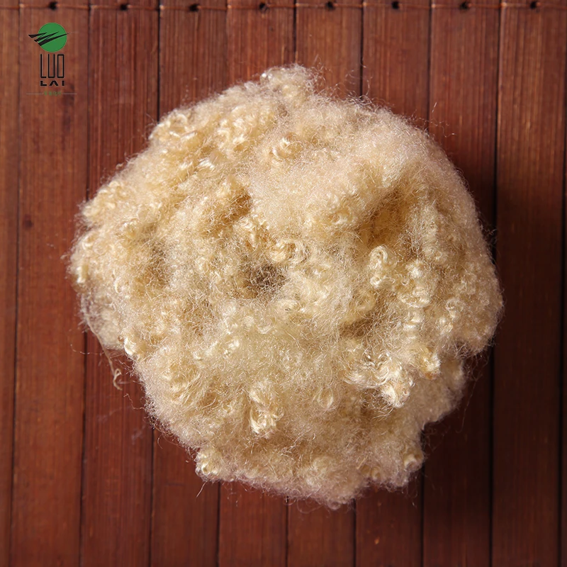 Coffee colour polyester hollow conjugated siliconized fiber