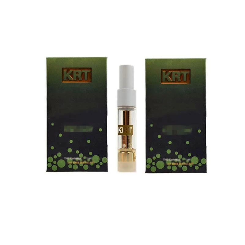 Hot selling ceramic coil empty glass cartridge new KRT thick oil cartridge with packaging
