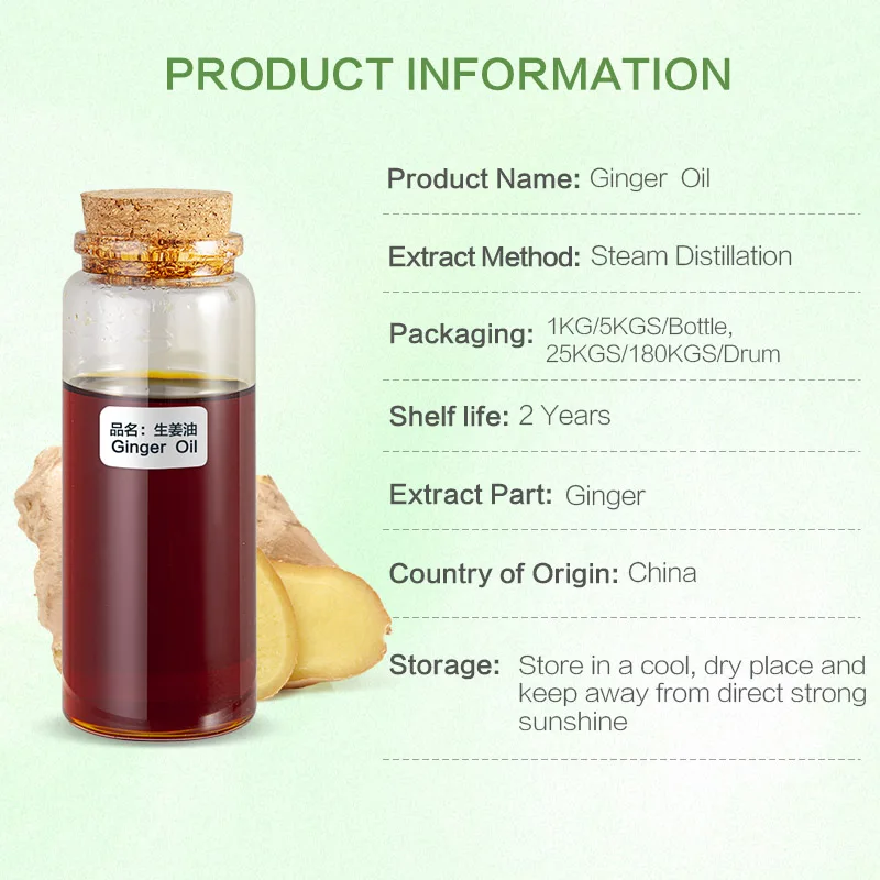 Therapeutic grade hair skin care heating massage oil weight loss 7days Ginger hair oil for sale