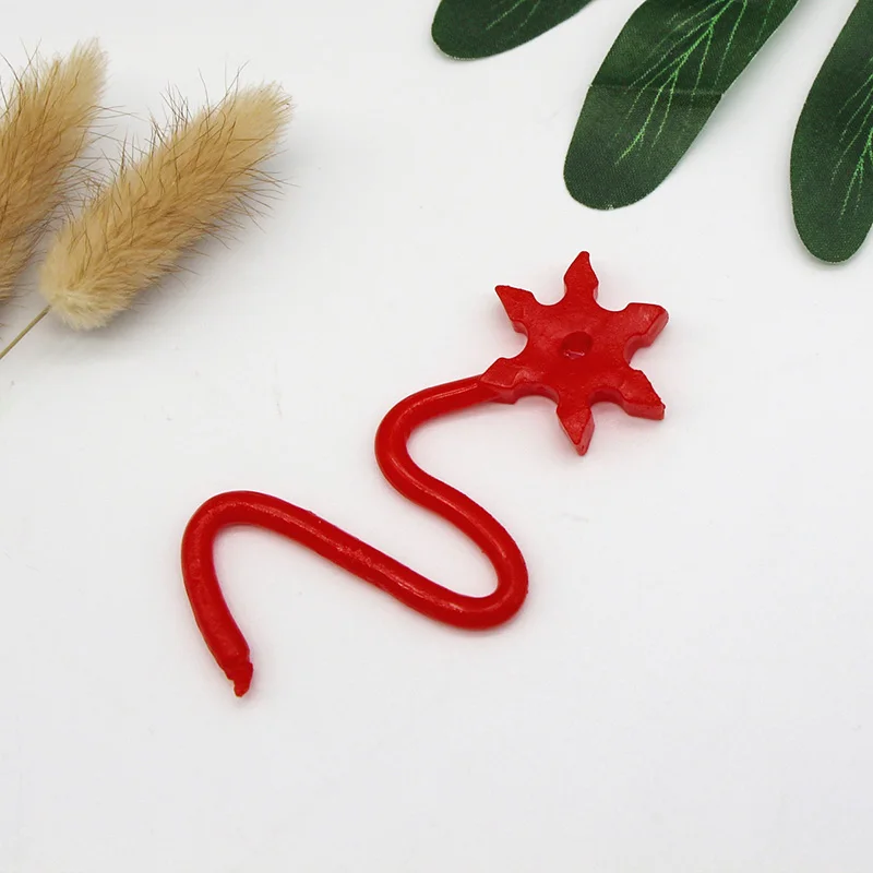 TPR rubber material with rope snowflake ninja darts cross-border export hot selling new and unique whole person vent toy