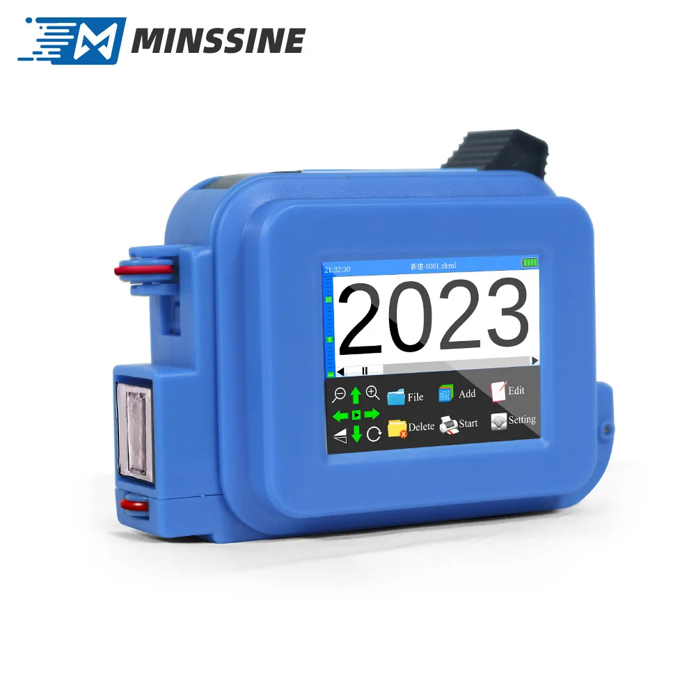 cans plastic glass bottle mini printer serial number exp mfg date time logo mini printer