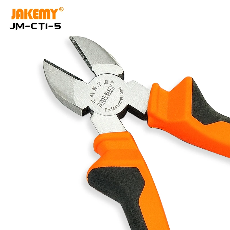 JAKEMY High Quality Multi-functional 8 Inches Diagonal Pliers DIY Hand Tool for Household Item Electrical Wire Cable Cutting