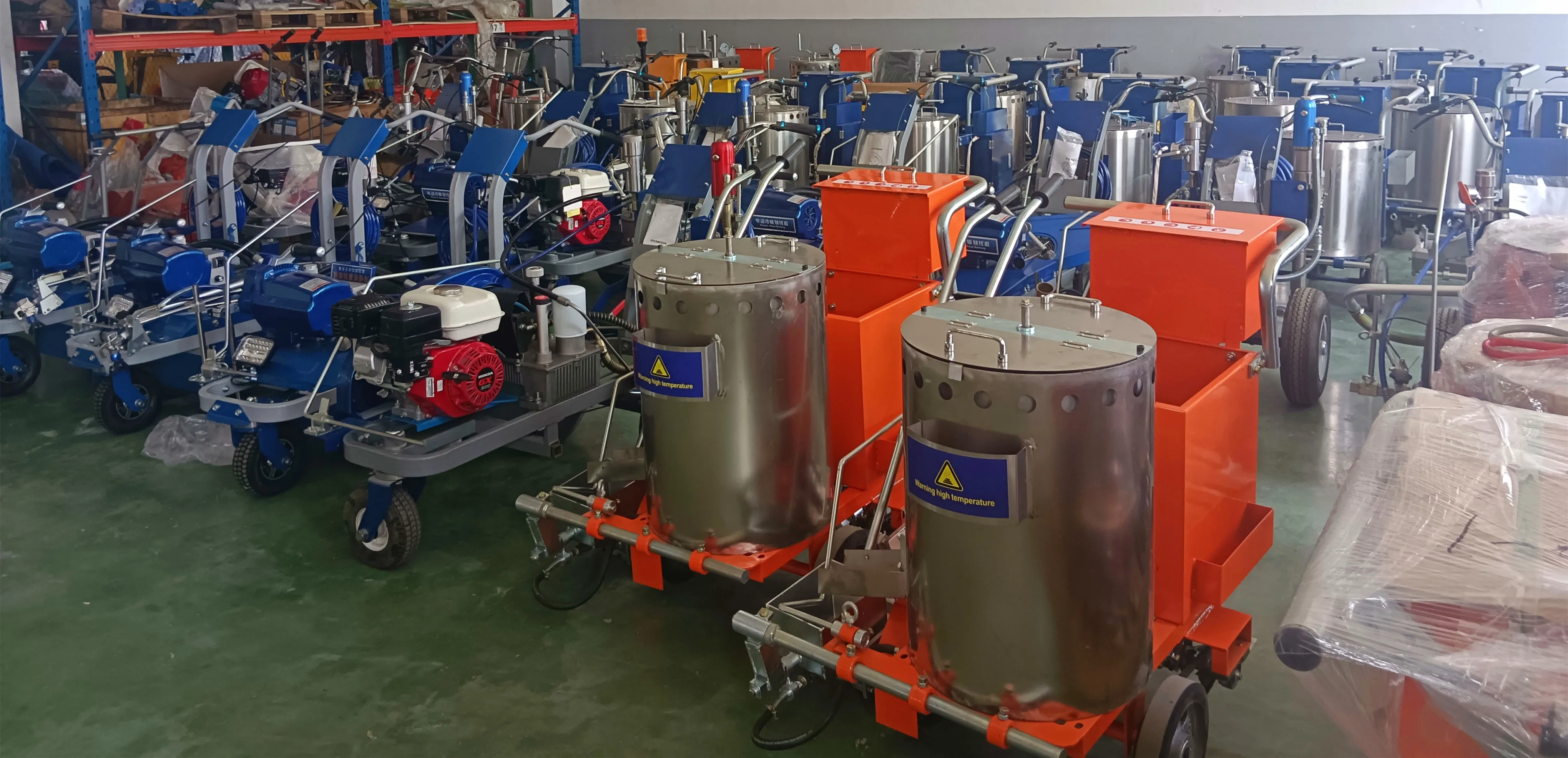 Manual Traffic Thermoplastic Road Line Marking Paint Machine