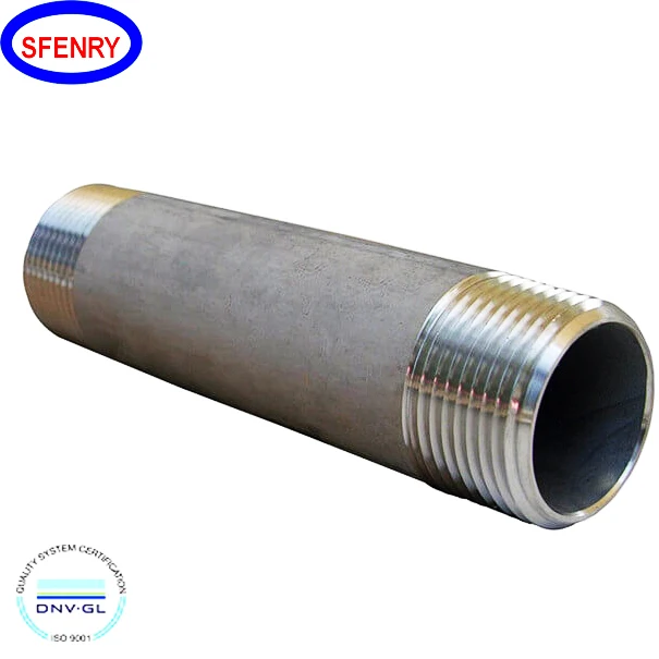 Sfenry Standard Fitting High Pressure Forged Fittings A106 GR.B Nipple BS 3799 A105 3000 LB Male EQUAL