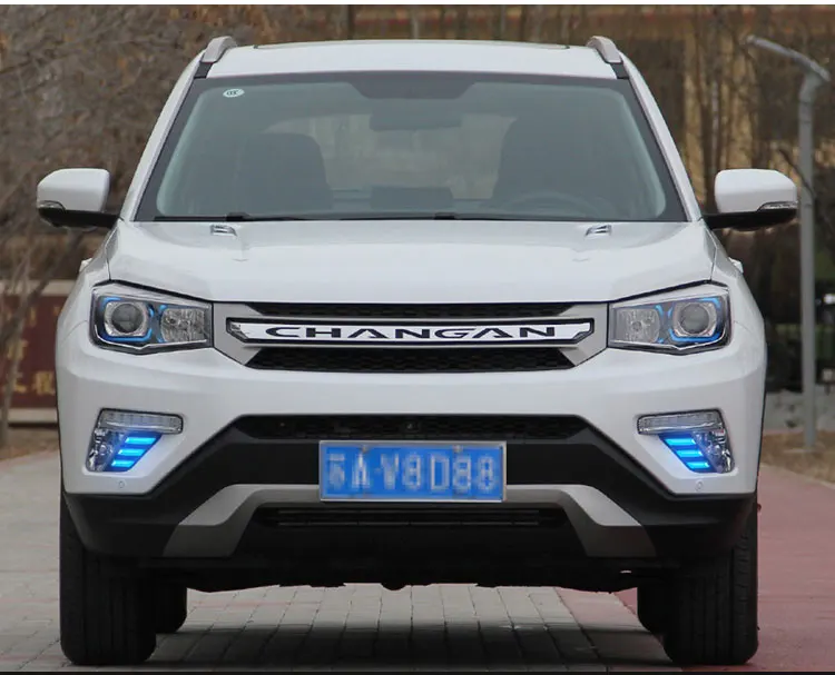 Hot Sale LED Daytime Running Lights  Fog Lights Conversion Drl Headlights  Front Bar Decorative Lights For Changan CS75 17-19