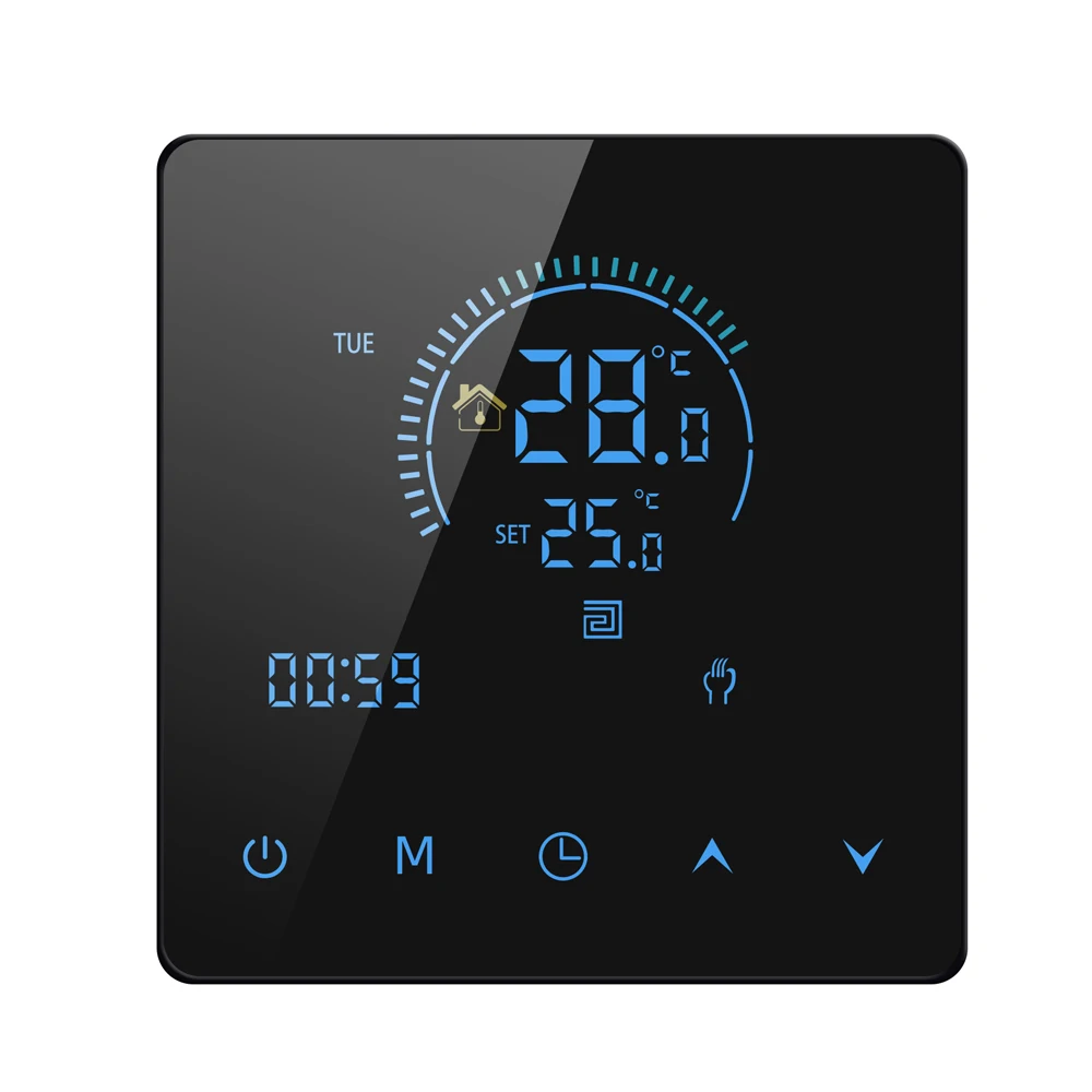 Умный программируемый термостат Tuya тепловой насос HVAC управление Wi-Fi с голосовым управлением Alexa для систем подогрева пола и деталей