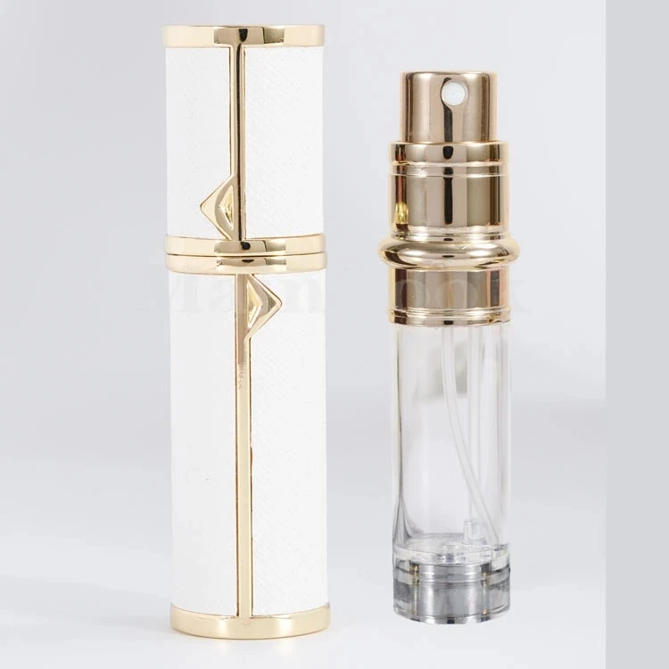 Aluminum Perfume Bottle Empty Women Leather Atomizer  Bottom Filled Bottles Spray Mini buy empty perfume bottles