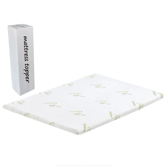 Bamboo Fabric Mattress Topper Vacuum Roll Up Packing Wholesale Memory Foam Mattress Topper Bed Mattress In A Box