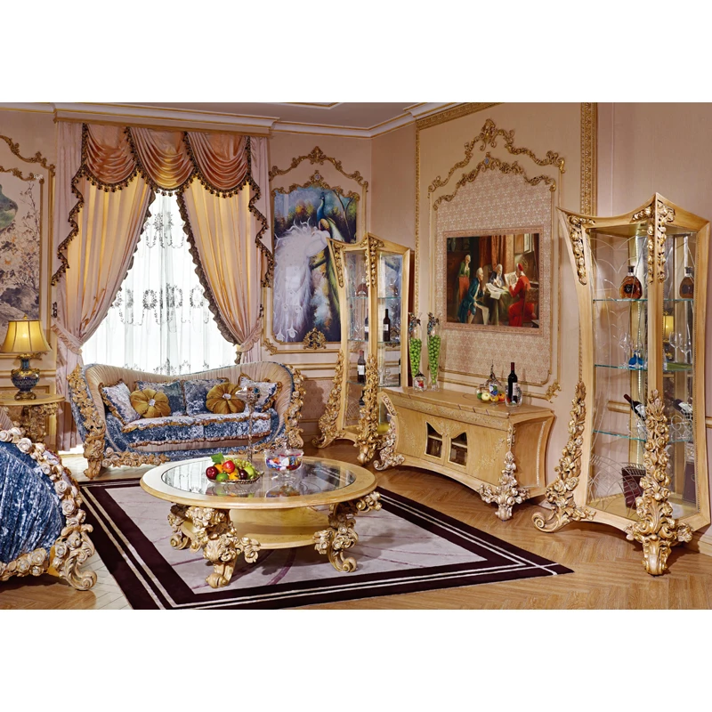 Новейшая мебель для гостиной, наборы тканевых диванов для дома, классический дизайн, антикварная мебель для гостиной