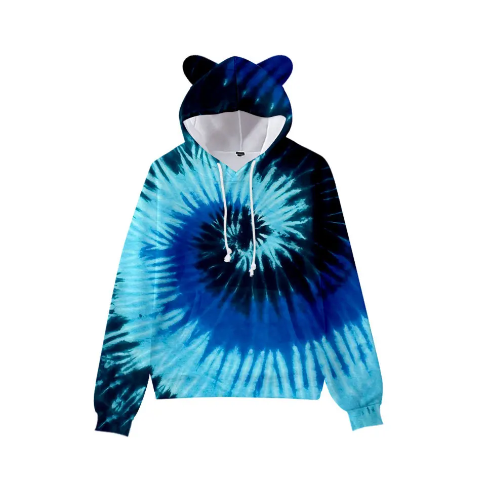 
Leesourcing-High quality kids bamboo cotton winter tie dye hoodie 
