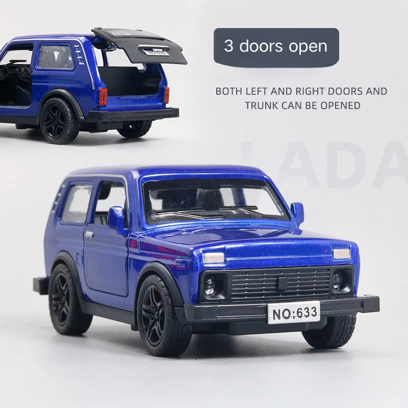 PANDAS 1/36 имитация литой под давлением металлической модели автомобиля с 3 дверями оттянуть назад винтажный автомобиль из сплава модель игрушки для мальчиков