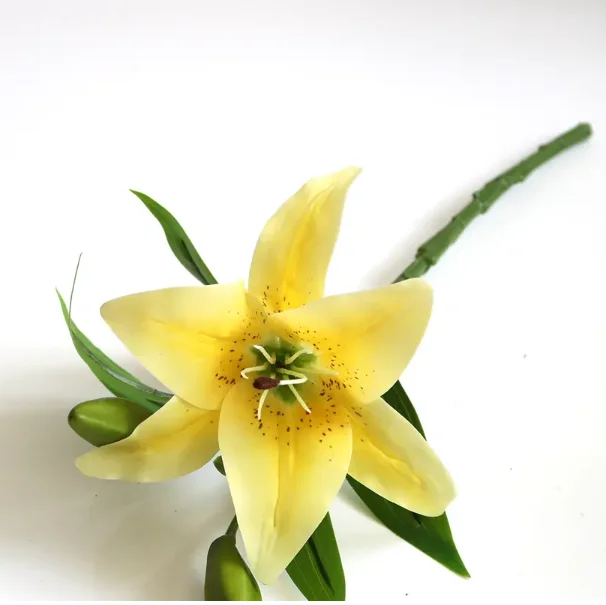 Simulation lily 10 head perfume lily silk flower Artificial wedding home decoration tiger flower