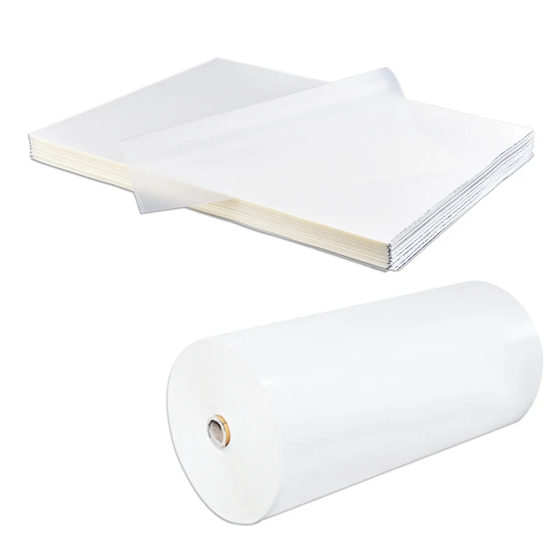 Kenteer factory price 75 100 mikron clear heat transfer pet film roll sheet for offset screen printing