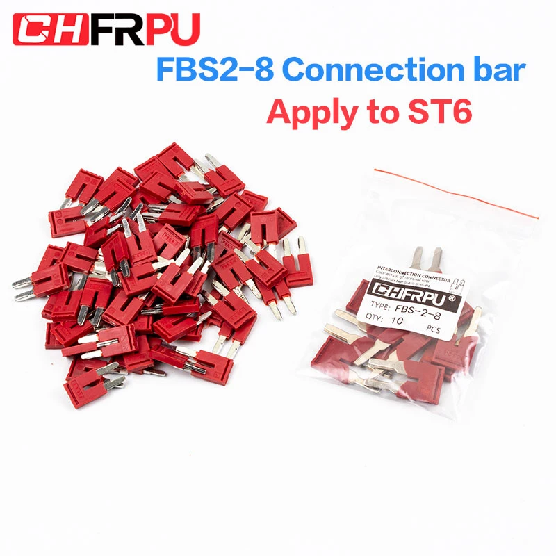 FBS Center contact Fixed Bridge Plug-in bridge for ST6 DIN Rail Terminal Block Accessories FBS 2-8