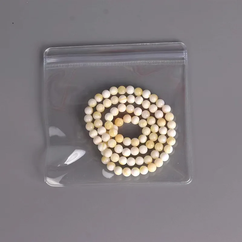 High Quality PVC Transparent Jewelry Storage Packaging Bag Thickened Dust/Oxidation Proof with Zipper for Earrings Necklaces