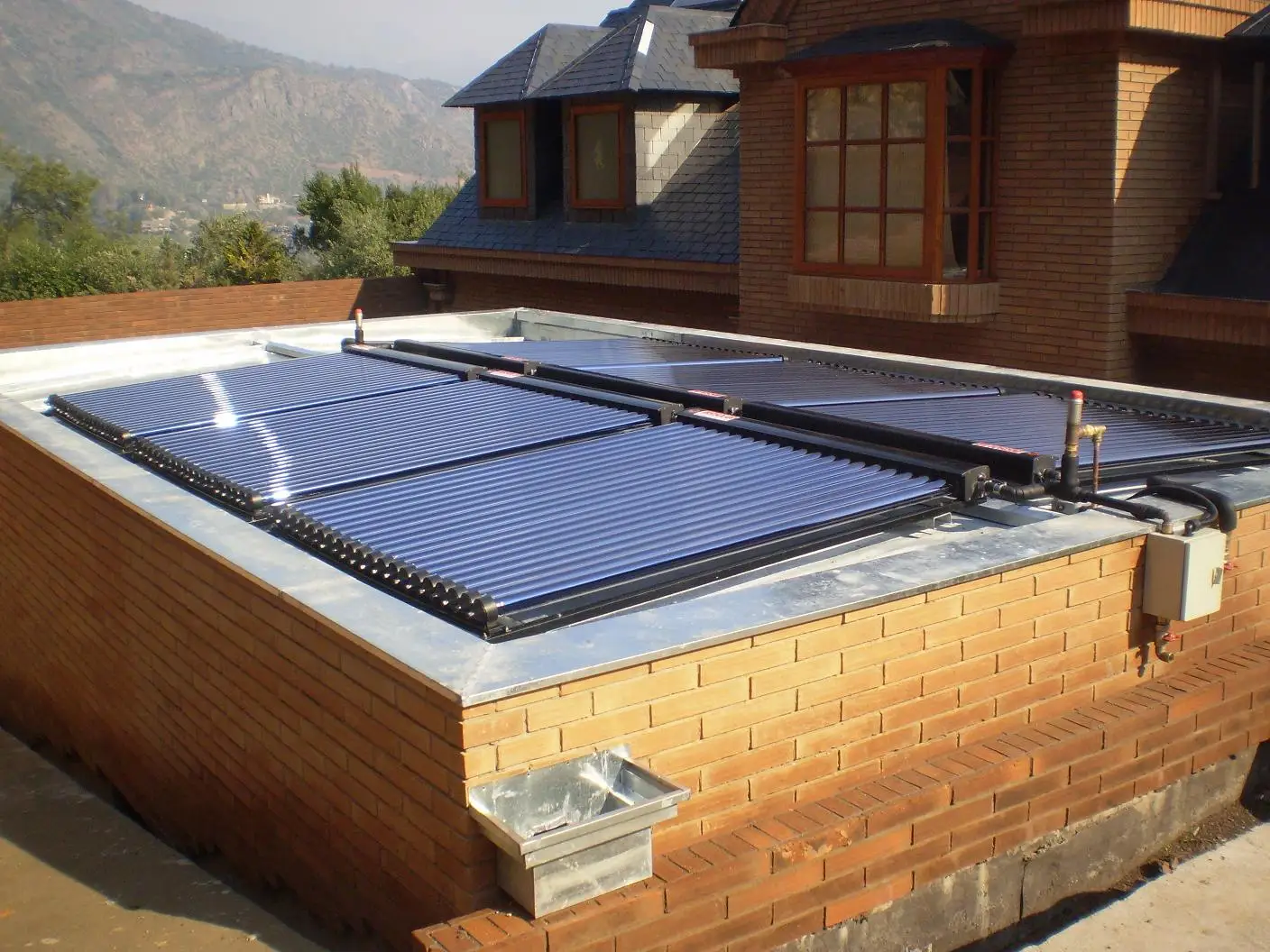 Heat Pipe Glass Vacuum Tube Solar Thermal Collector Home Roof Heat Tube Vacuum