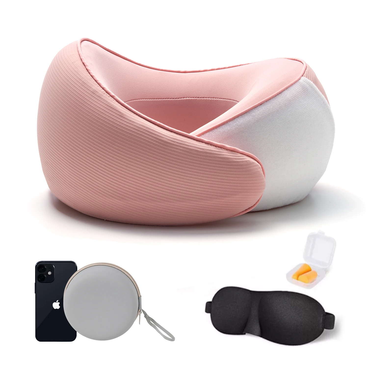 Manufacturer Environmental Protection Memory Foam Neck Pillow Travel Neck Pillow for Comfortable Sleeping and Relaxing