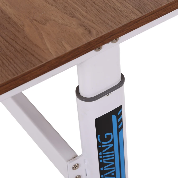 Gaming Tables Escritorio Pc LJ2 Antique White Curved Adjustable Bureau De Gamer Gaming Computer Desk