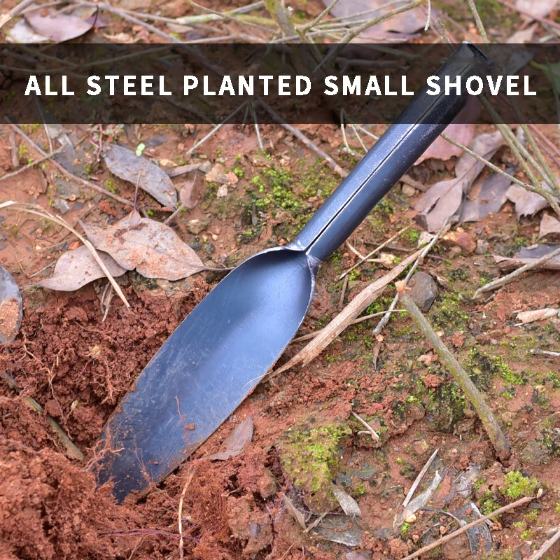 Original garden leaf flower shovel High quality steel thickened steel pipe handle shovel tip easy garden tool