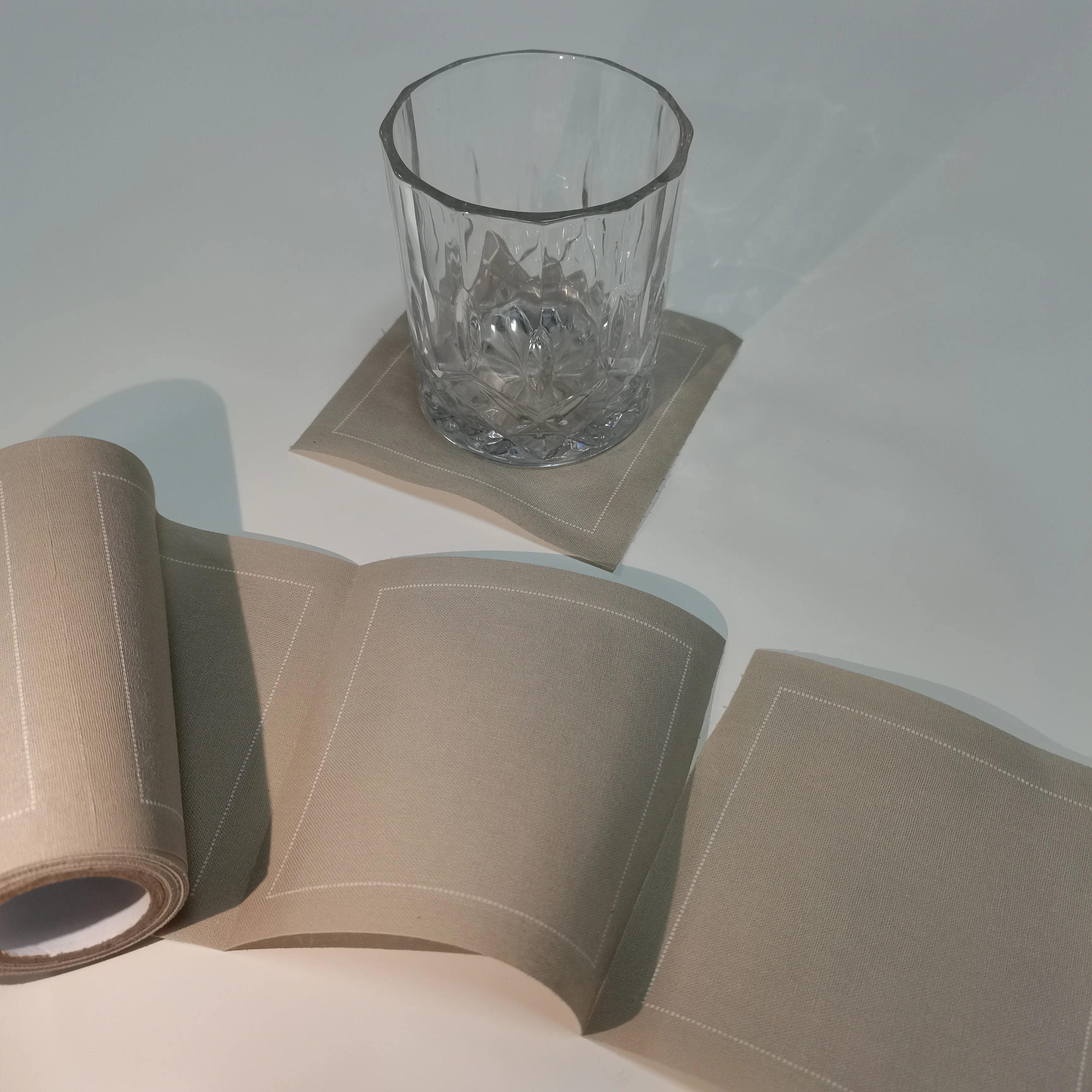 Eco-friendly roll napkin 10.7*10.7 cotton Wedding Napkins Linen Cotton Gauze Tear Off Napkins