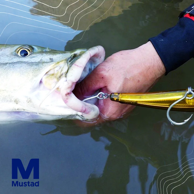 Mustad 10121NP-DT Corrosion resistance and high strength Deep Sea Catch big fish with high carbon steel hooks