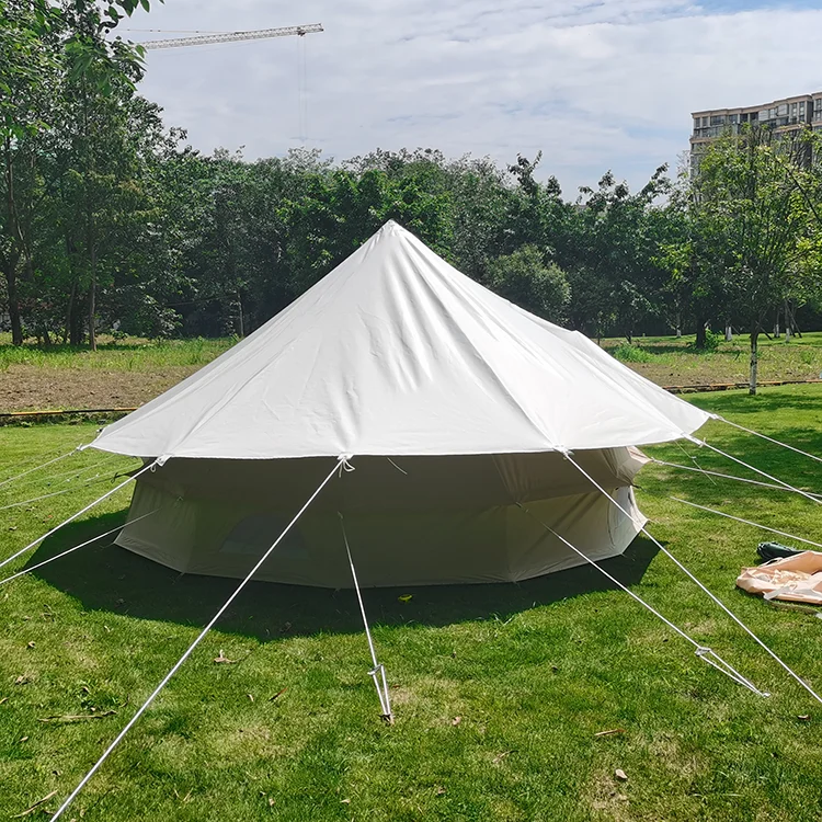 6-10 Persons Yurt Tent Cotton Canvas Bell Tent With Canvas Fabric
