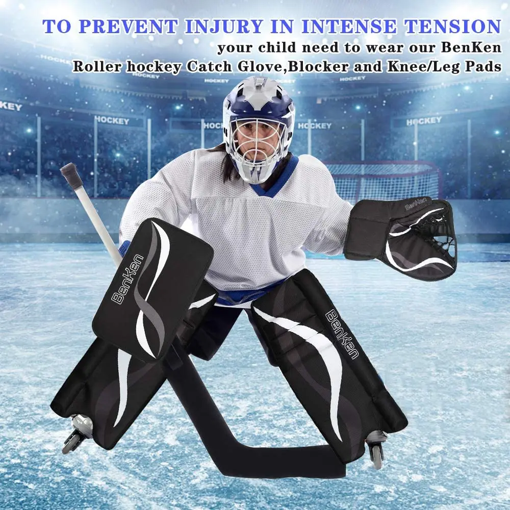 Benken Professional Street Hockey Sports Protection Gear Goalkeeper Gloves Ice Hockey Equipment for Lacrosse & Goalie