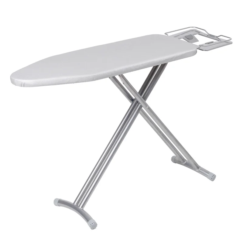 Lightweight steel 4 Legs Fold Up Full Size Ironing Board Chevron Removable Cover
