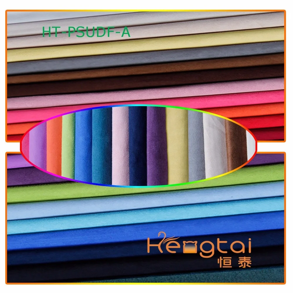 100% Polyester Warp Weft Wholesale Faux Micro Suede Sofa Car Seat Fabric Stock On Hand