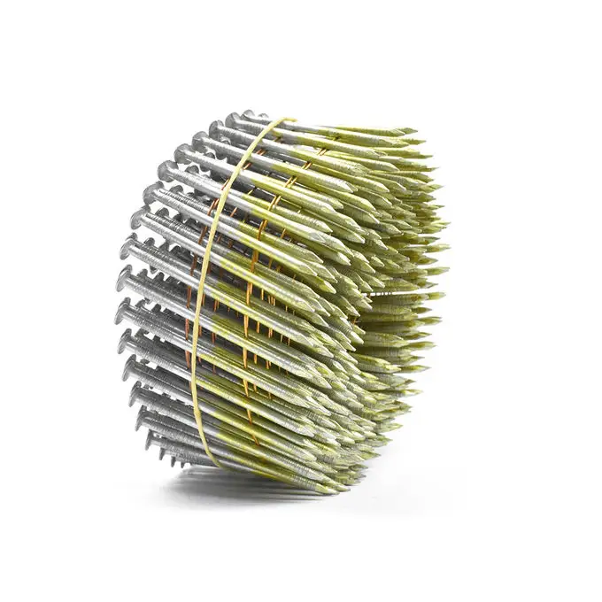 coil nails frame pallet high quality factory supply electro-galvanized plastic top umbrella roofing nails hot sale hot dipped