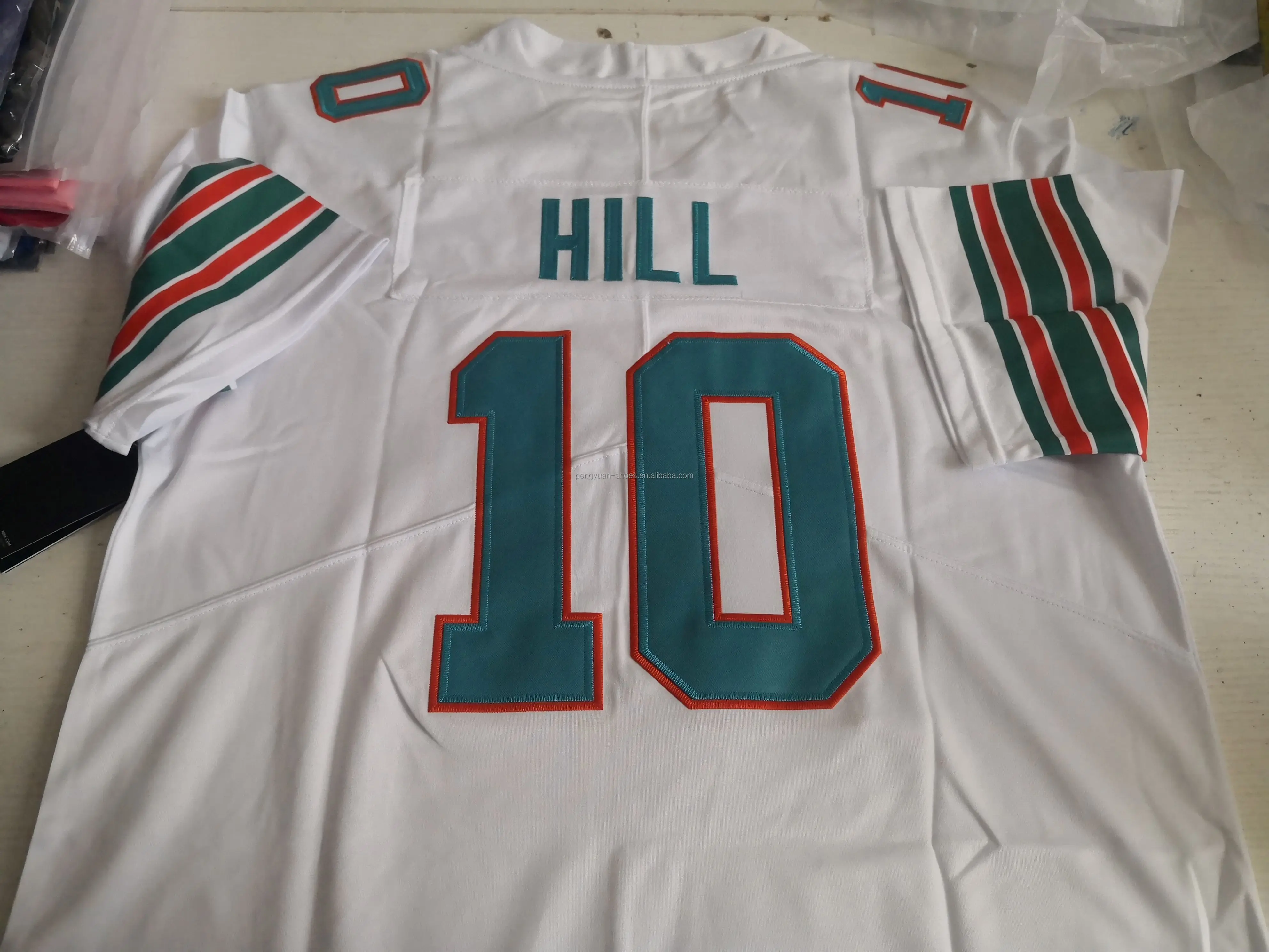 Best Quality #10 Tyreek Hill #1 Tua Tagovailoa #17 Jaylen Waddle #13 Dan Marino Stitched American Football Jersey