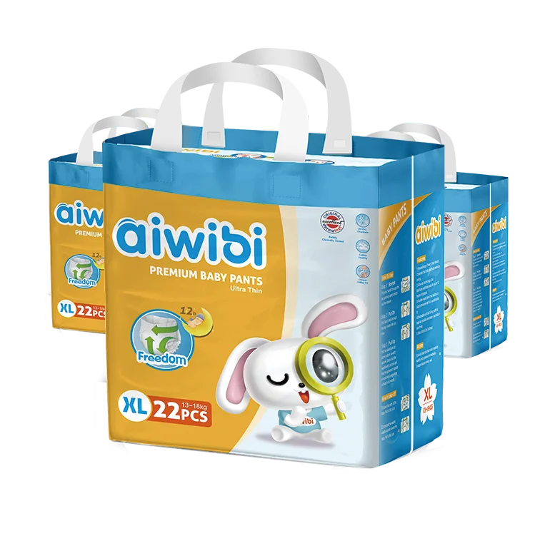 AIWIBI brand YIFAR Wholesale Disposable Diaper Baby Disposable Sleepy Baby Diaper Manufacturers in China AWB01