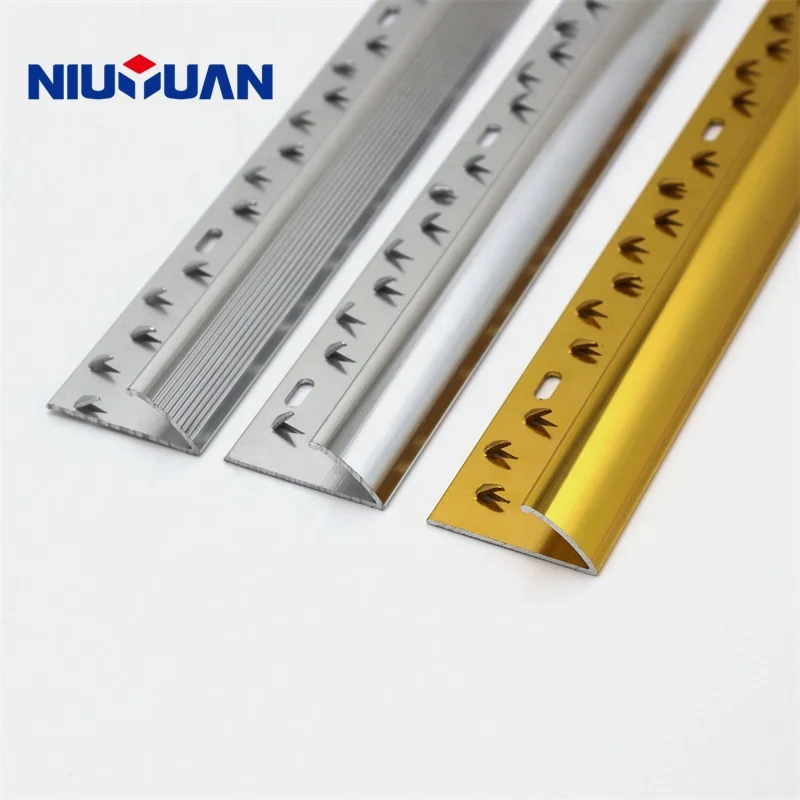 NIUYUAN Aluminum naplock carpet trim/ Aluminum edge carpet trim/ Aluminum carpet trim