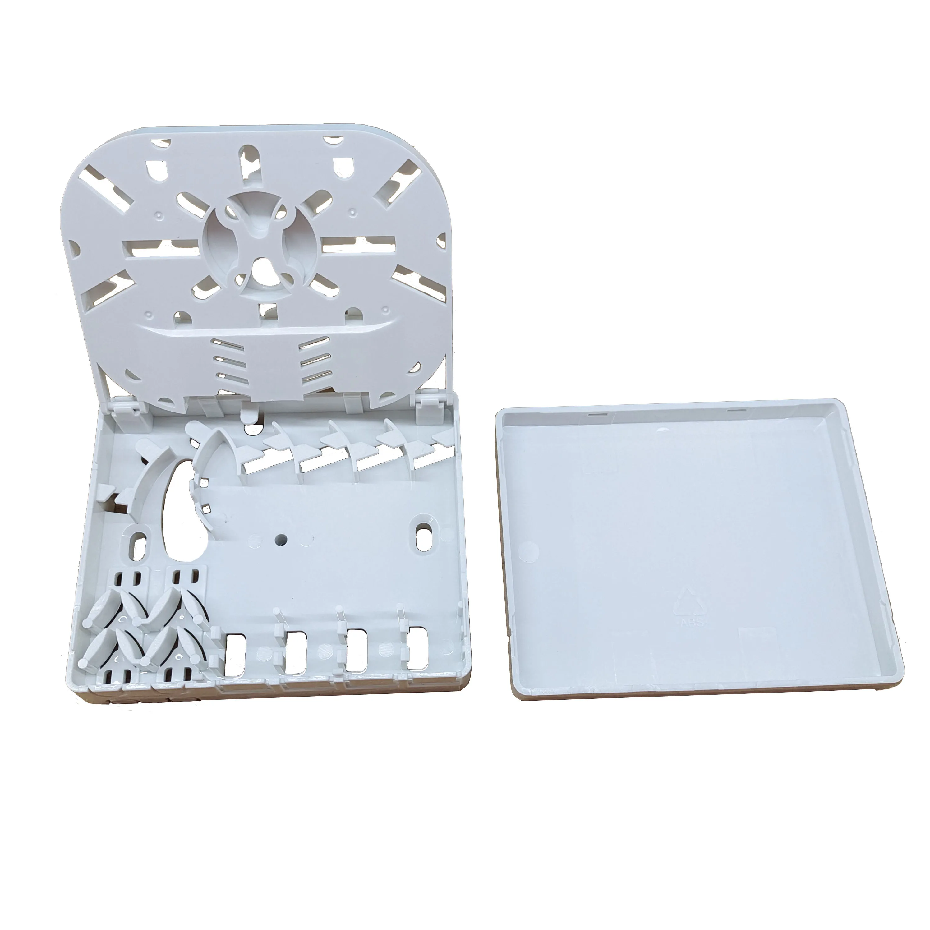 fiber optic equipment mini 4 cores fiber optic  wall mounting terminal  box capacity SC SX /LC DX adapters