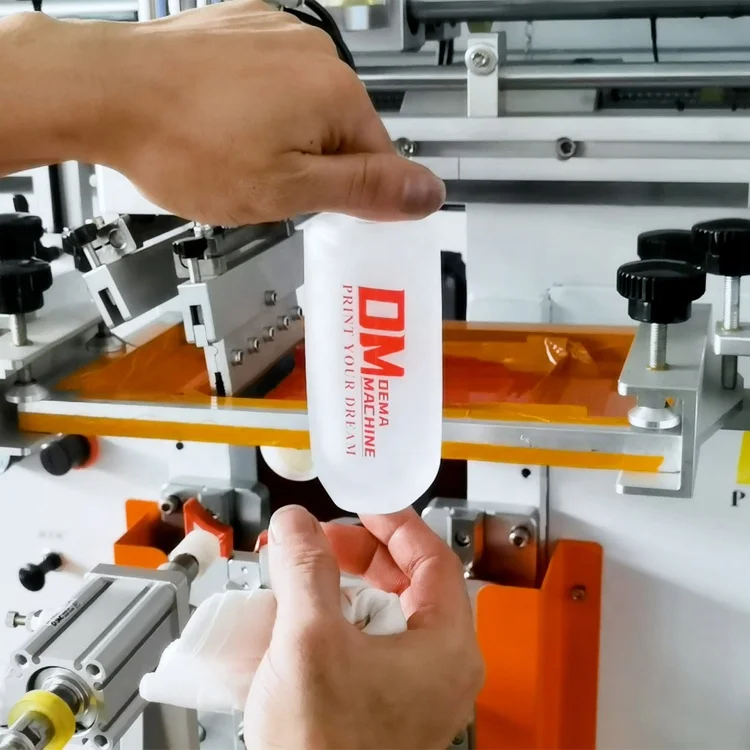 DM pet plastic cup glass cup printing machine multi colour bottle screen printing machine