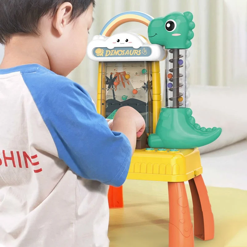 Samtoy Educational Interactive Toys Dinosaur Machine Catching Ball Toy Electric Lift Toys Games for Kids Gift