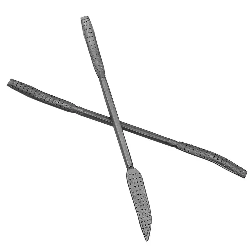 8pcs Double-Ended Wood Rasping File Set Coarse Sharpening Hand Tools for Woodworking and Carving Double-Ended Riffler Tool