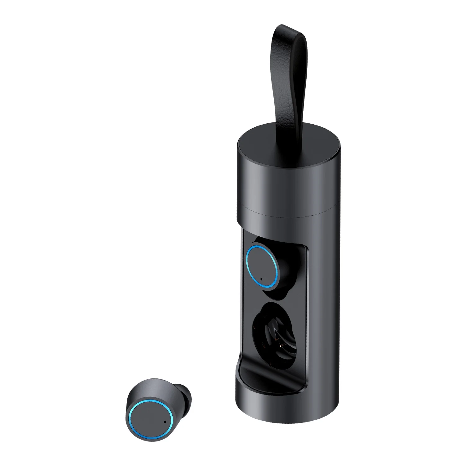 KINGSTAR Factory wholesale V5.0 Round Cylinder running headset true Wireless stereo Earbuds