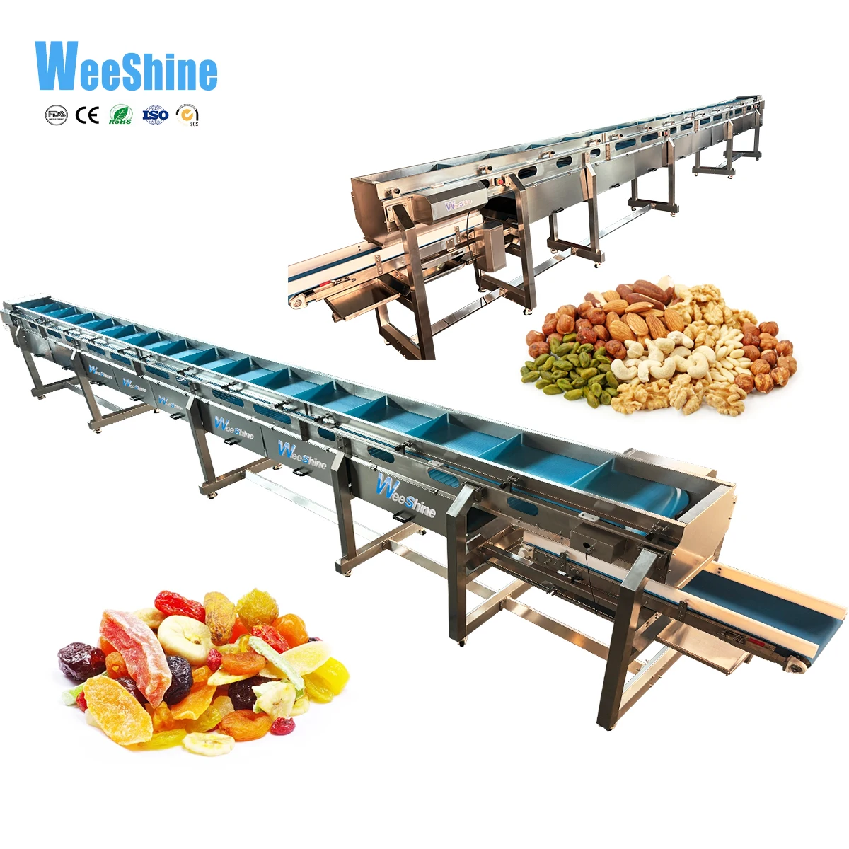 Автоматические и легко чистить конвейерные гайки сухофрукты пищевой ленточный конвейер