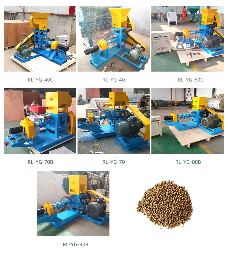 Various Models Floating Fish Feed Extruder Machine Pet Animal Feed Pellet Processing Machines Dry Dog Food Making Machine