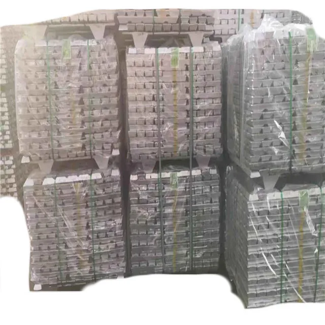 Aluminum ingot of superior quality on stock