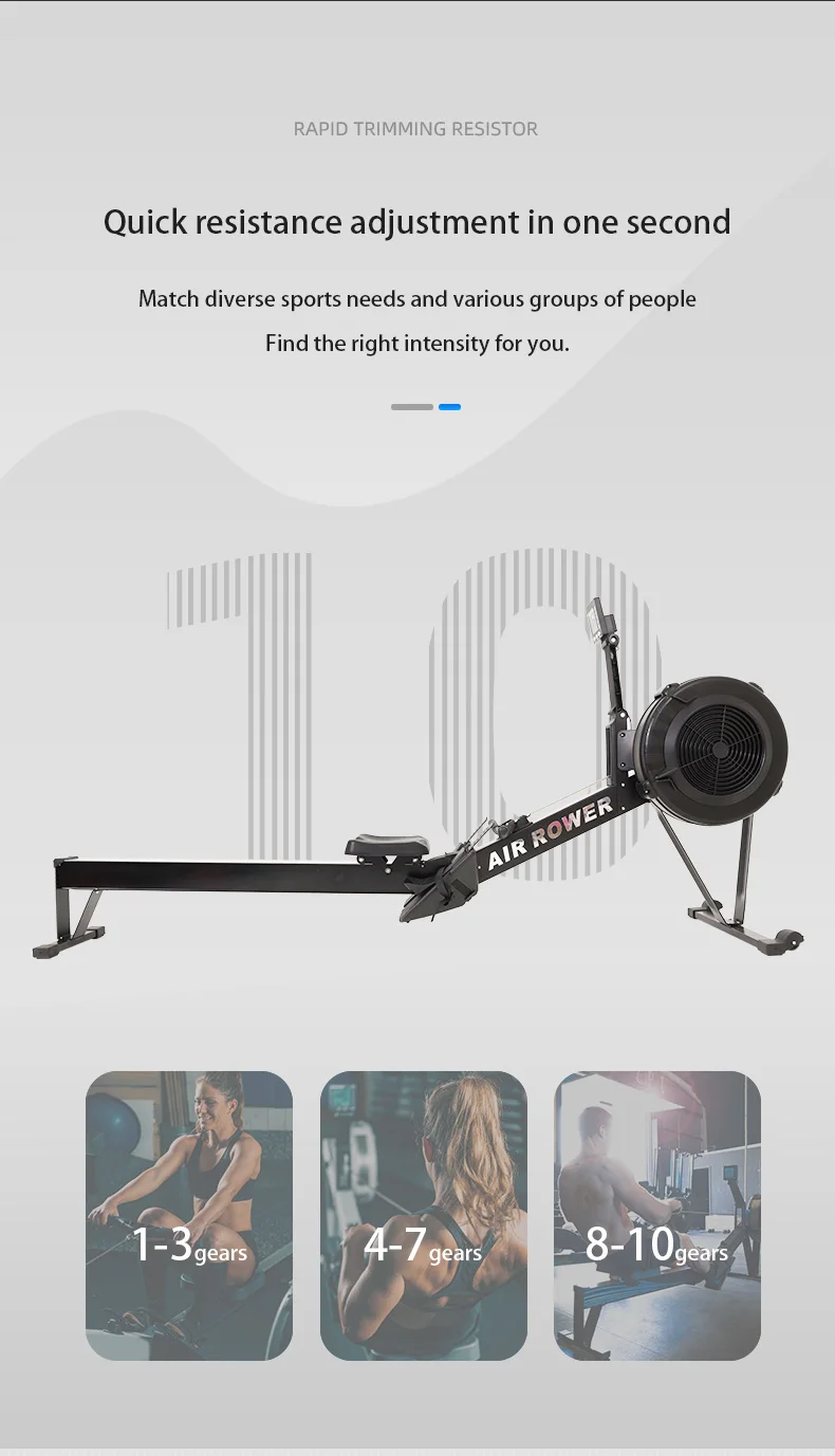 Promotional various durable using superior quality water gym exercise rowing machine