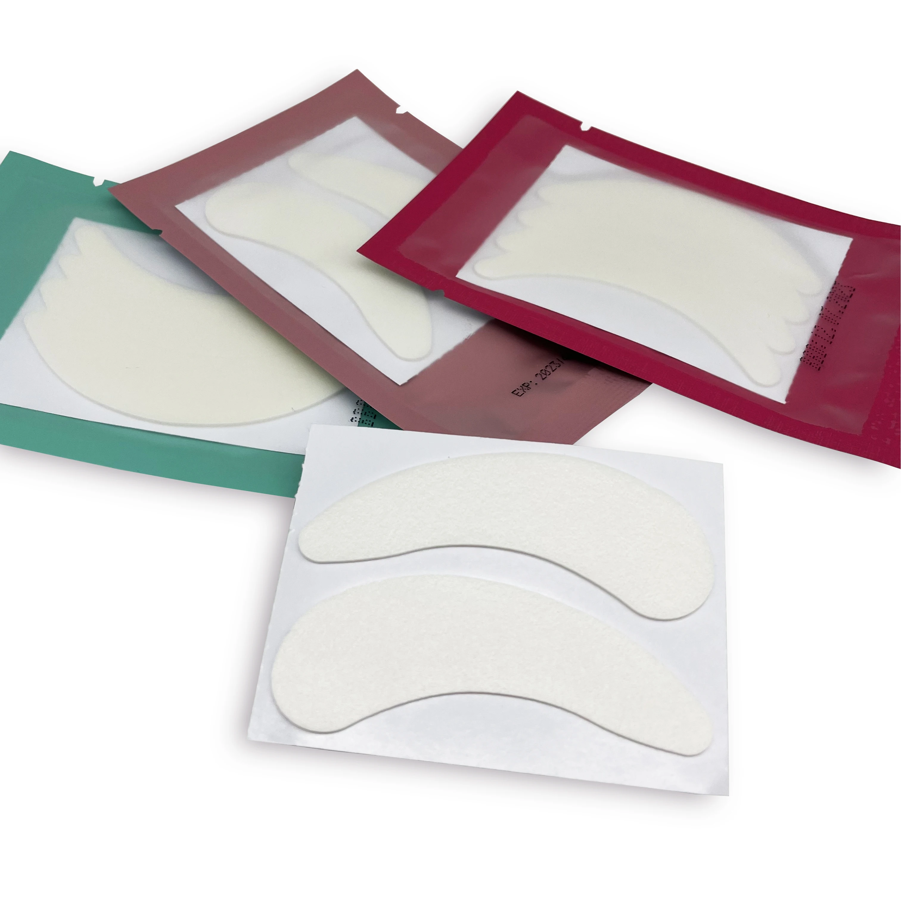 Private Label Custom Foam Tape Eye Pads Under Eye Patches For Eyelash Extension Lint Free Pads