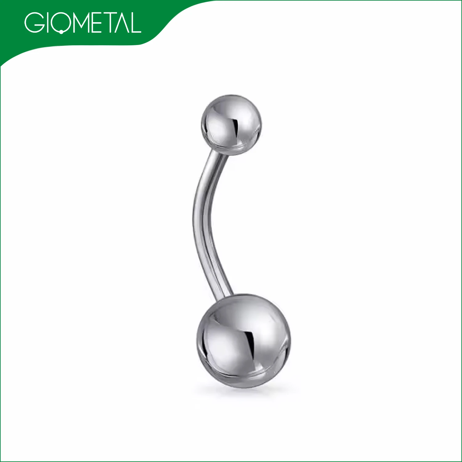 Giometal Classic Navel Belly Ring Jewelry ASTM F136 Titanium basis Navel Ring Internally Threaded Sexy Piercing Wholesale