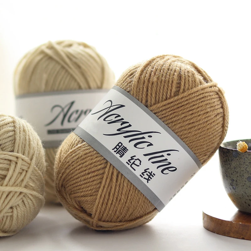  Hot Selling 4 Strands Of Custom Color DIY Crocheting Acrylic Yarn High Quality Modified 100%