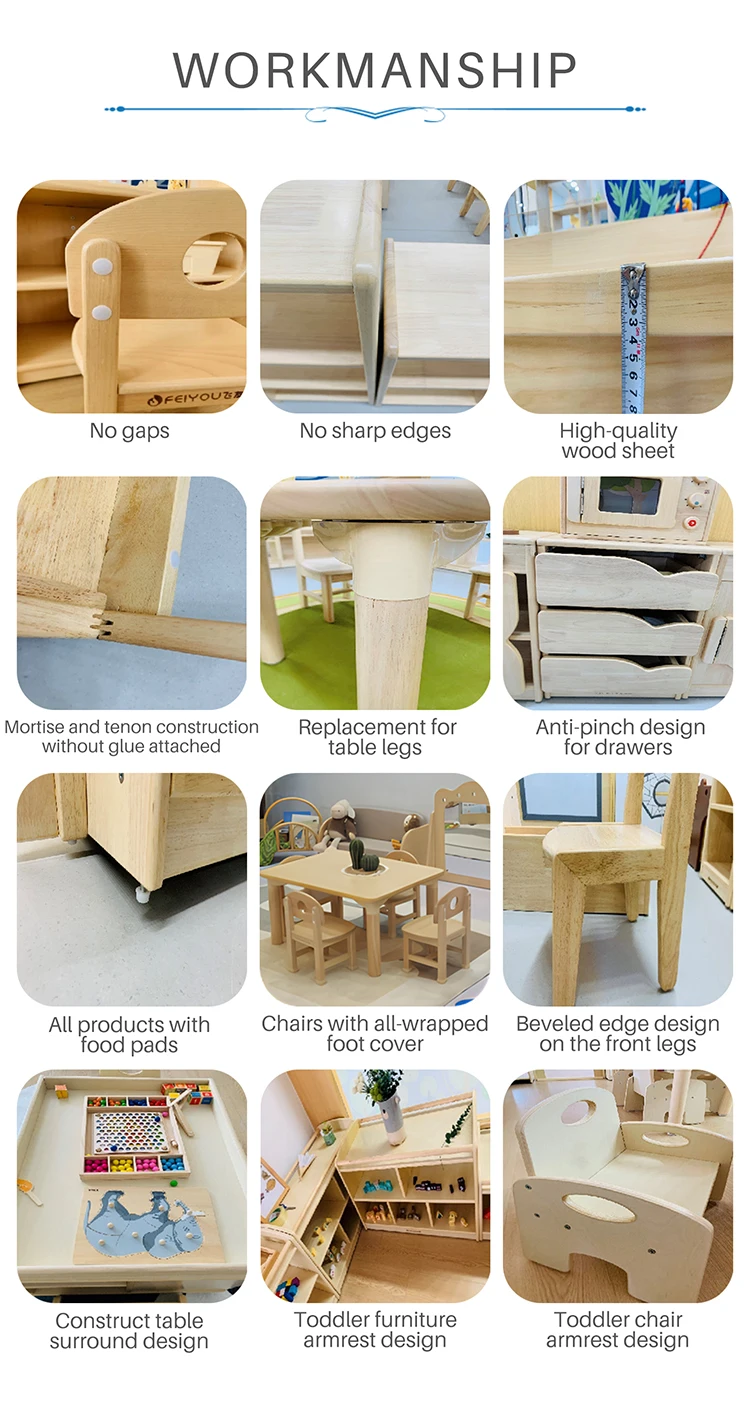 Childcare Daycare Center Furniture Set Montessori Kindergarten Educational Environment Design For Preschool Suppliers