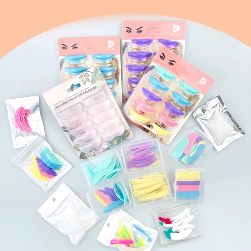 Silicon Eye Pads Reusable Lash Lifting Pad Set Lash Lift Rods Shield 5 Size Silicone Eyelash Perm Pads