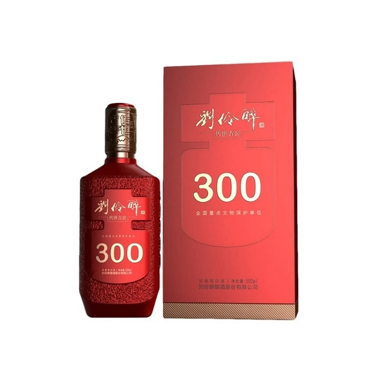 LIU LING ZUI Ancient Cellar Handed Down300 52 Volt Chinese Liquor Traditional Handicraft Nature Grains Made By Hand